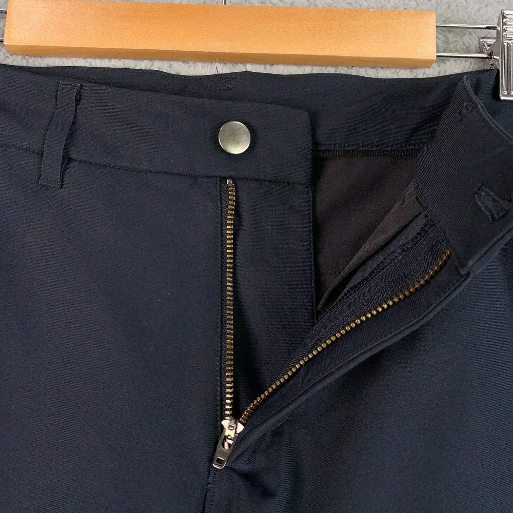 Lululemon Commission Pant Mens 31 x 31 Black Warpstreme Slim Tapered Fit Preppy